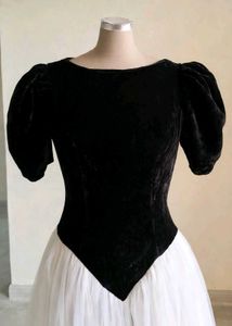 Elegant Black &amp; White Ball Gown
