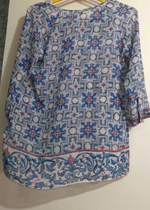 Bohemian Print Tunic Top