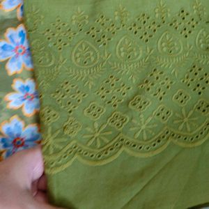 Elegant unstitched cotton dress material,suit