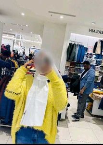 Yellow Fuzzy Knit Cardigan