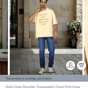 Xl size Graphic drop shoulder Tee