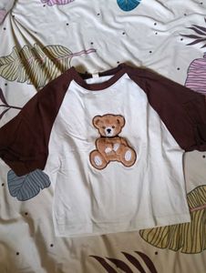 Cute Teddy Bear Graphic T-Shirt