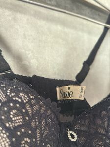 Elegant Black Lace Bra