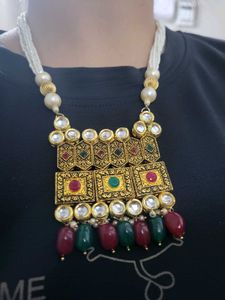 Beautiful kundan Golden Oxidised premium jewellery