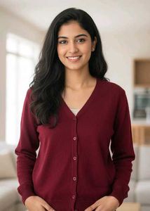 Burgundy Cardigan Sweater