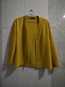 Yellow Cute Cardigan