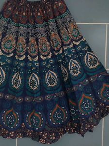 Bohemian Print Maxi Skirt