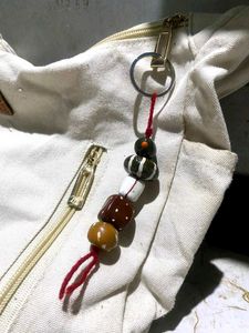 Beaded Keychain with Tassel
