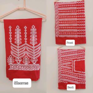 Net Embroidery Saree