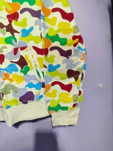 Colorful Camo Zip-Up Hoodie