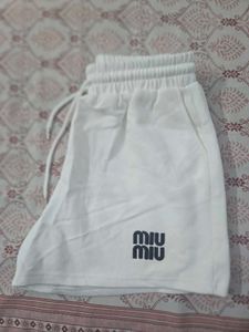 Miu-Miu White lounge Short
