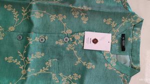 Teal Floral Print jacket