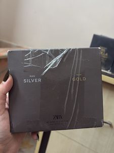 Zara Man Silver & Gold Eau de Toilette Set