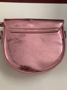 Pink Metallic Star Clutch Bag