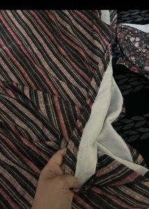 Boho Floral Print woollen Kurta Set
