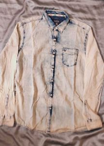 Allen Solly Acid Wash Denim Shirt