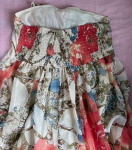 Floral Strapless Dress