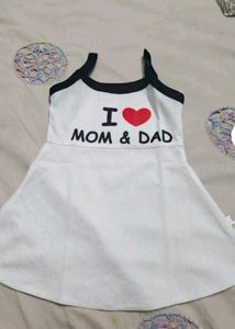 Adorable "I Love Mom & Dad" Baby Dress