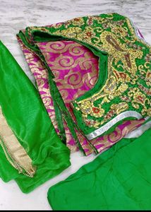 Embroidered Green gown