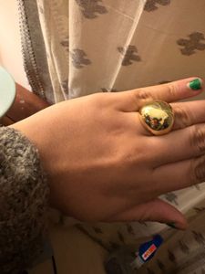 Statement Gold Dome Ring anti tarnish