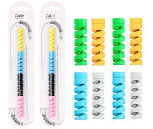 Cable Protectors - 2 Packs & 8 Spiral Wraps