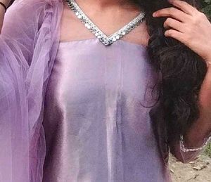 Curly purple kurti sett 🌸🌷