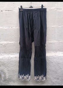 New 2XL Black Embroidered Set