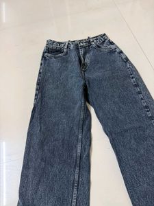 Wide Leg Acid Wash Jeans