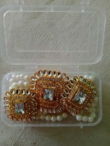 Elegant Pearl Choker Necklace &amp; Earring Set