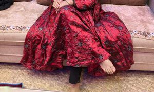 Elegant Red Embroidered Dress