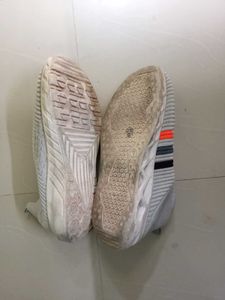 Stylish White Knit Sneakers