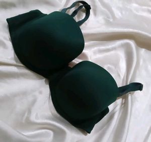 Deep Green Padded Bra