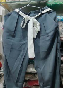 XS, M, L, XL , 2XL size Grey Pleated Belted Pants