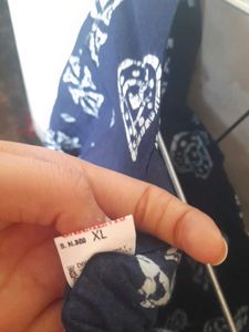 blue short kurti