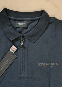 Essentials Navy Blue Polo T-shirt