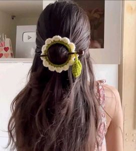 Crochet Flower Hair Stick Accessories