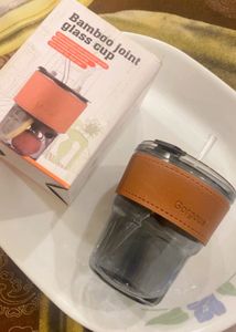 New Stylish Glass Tumbler with Leather Sleeve
