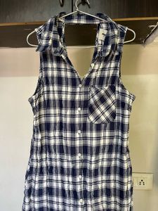 Plaid Sleeveless Dress