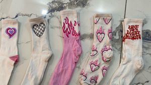 Cute Graphic Crew Socks Set 5