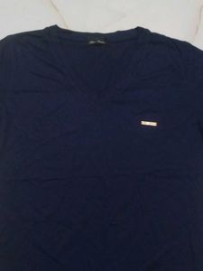 Navy Blue Men's T-Shirt and black tshirt