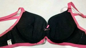 Hot Pink &amp;Black Bra (Unused)