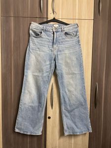 15 H&amp;M Light Wash Wide Leg Jeans