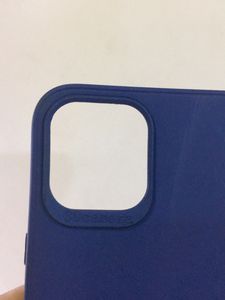 IPhone12ProMax Navy Blue Silicone Phone Cover Case