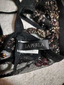 Designer Sheer Beaded Triangle Bra.. New
