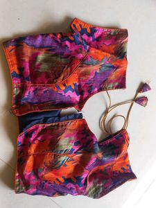 Vibrant Abstract Print Blouse