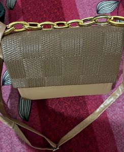 nude Stylish Sling Bag for Women | Pre-Loved