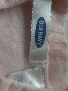 Pink Navy Sweater- 100% lambs wool