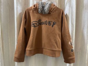 Disney-Inspired Faux Fur Cropped Hoodie