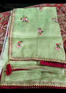 Embroidered Silk Saree
