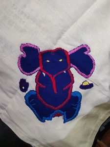 Table Cloth( One Side Hand Painted &amp; Embroidery)